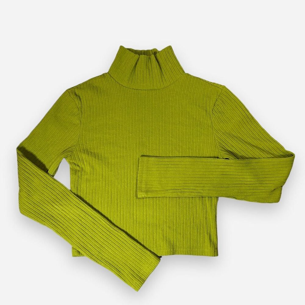 Abound Women's Green and Yellow Jumper
